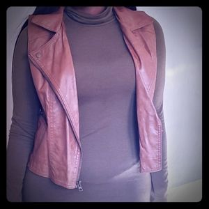 Faux Leather vest